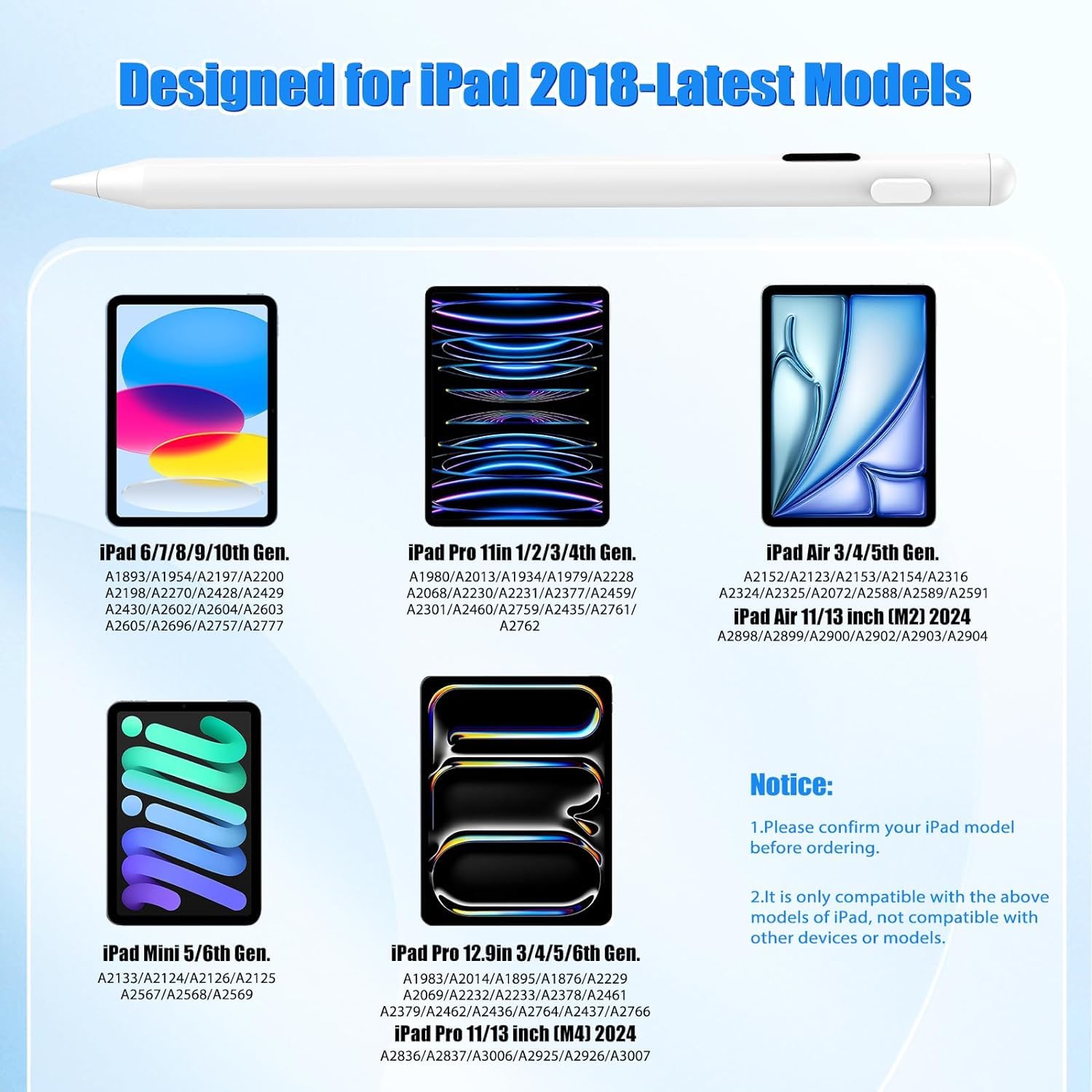 Compatible With Ipad 2018 Apple Pencil Compatibility 4th