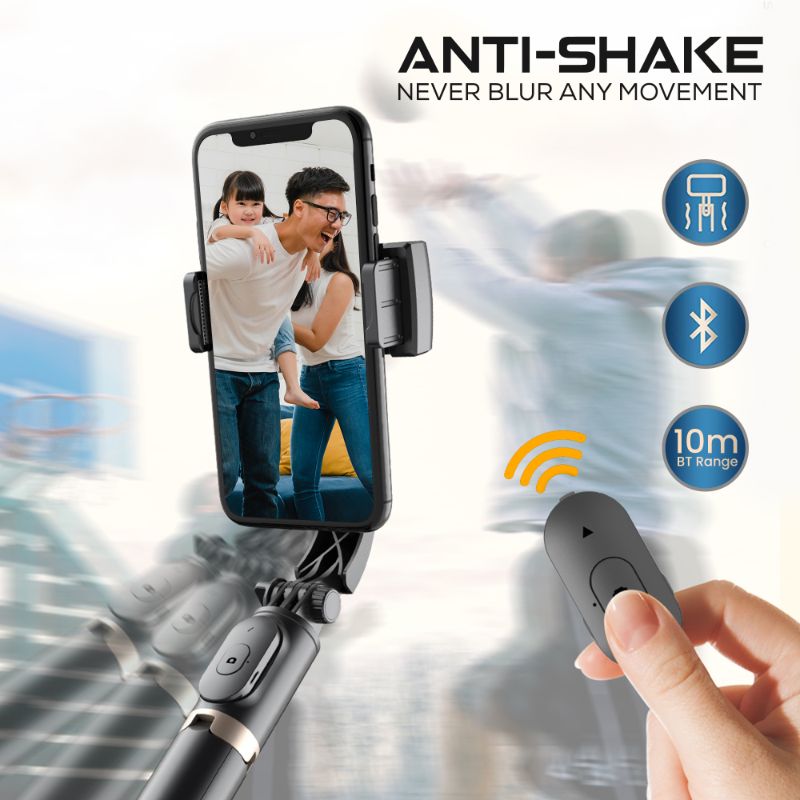 WeCool G1 Selfie Stick with Tripod Stand with Gimbal 1-Axis Stabiliser